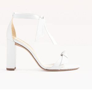 Alexandre Birman Clarita Block 90 White Sandal - Worn Once!!